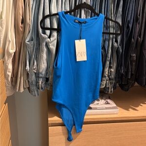 Zara Women's Vibrant Blue Bodysuit